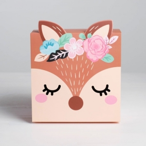 Коробка складная «Олененок», 15 х 15 х 8 см